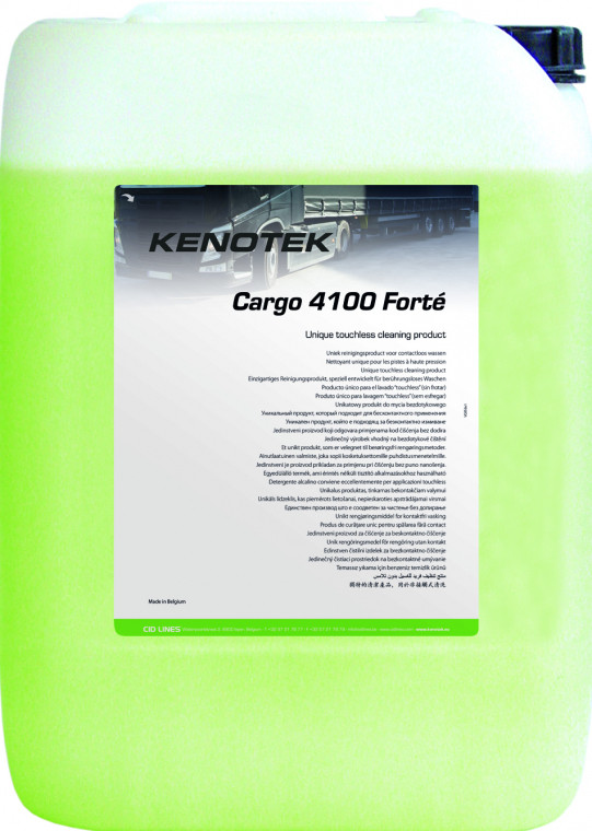 Kenotek Cargo 4100 Forte, 23 кг, (Бельгія) лужний засіб для миття авто (кузов, антимошка, диски)