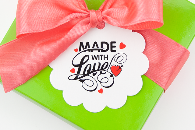 Бірка декоративна "Made with love", фото 1