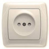 Розетка без заземлення кремова VIKO Carmen