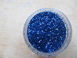 Пісок для дизайну нігтів синій