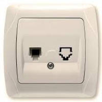 Розетка tf (телефон) кремова VIKO Carmen