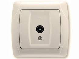 Розетка ТВ кінцева кремова VIKO Carmen