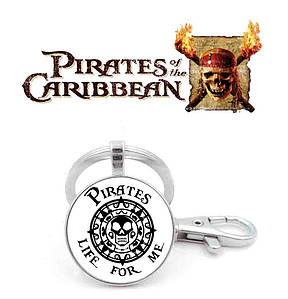 Брелок Пірати Карибського моря/Pirates of the Caribbean з написом "Pirates life for me"