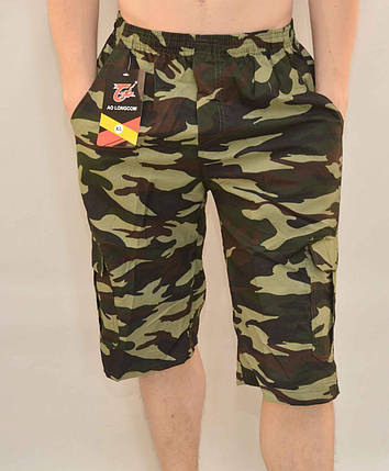 Бриджі чоловічі камуфляжні з накладними кишенями XL — 5XL, фото 1
