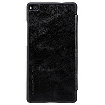 Шкіряний чохол Nillkin Qin для Huawei P8 чорний, фото 4