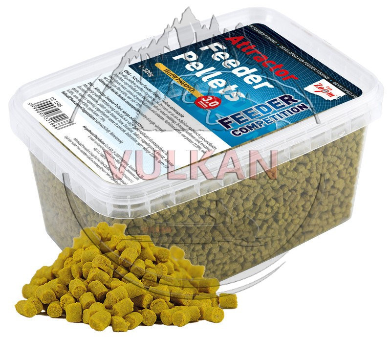 Швидкорозчинний пеллетс Carp Zoom Attractor Feeder Yellow Pineapple 3mm, 320 g (ананас)