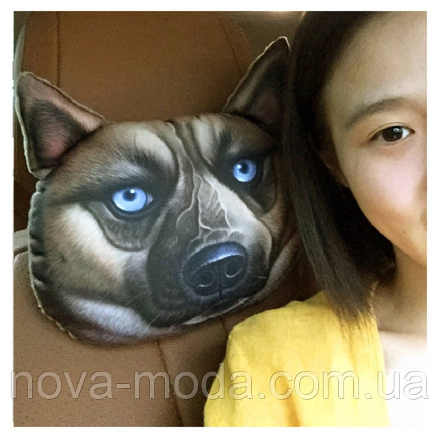 подушка-подголовник собака овчарка 