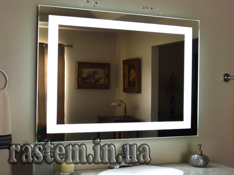 Дзеркало для ванної з LED підсвічуванням вологостійке DV 754-2 1025х800 мм. дзеркало дзеркало ЛІД ЛЭД