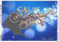 Схема для вишивання бісером Силует А3 Віт-Арт А3-0097