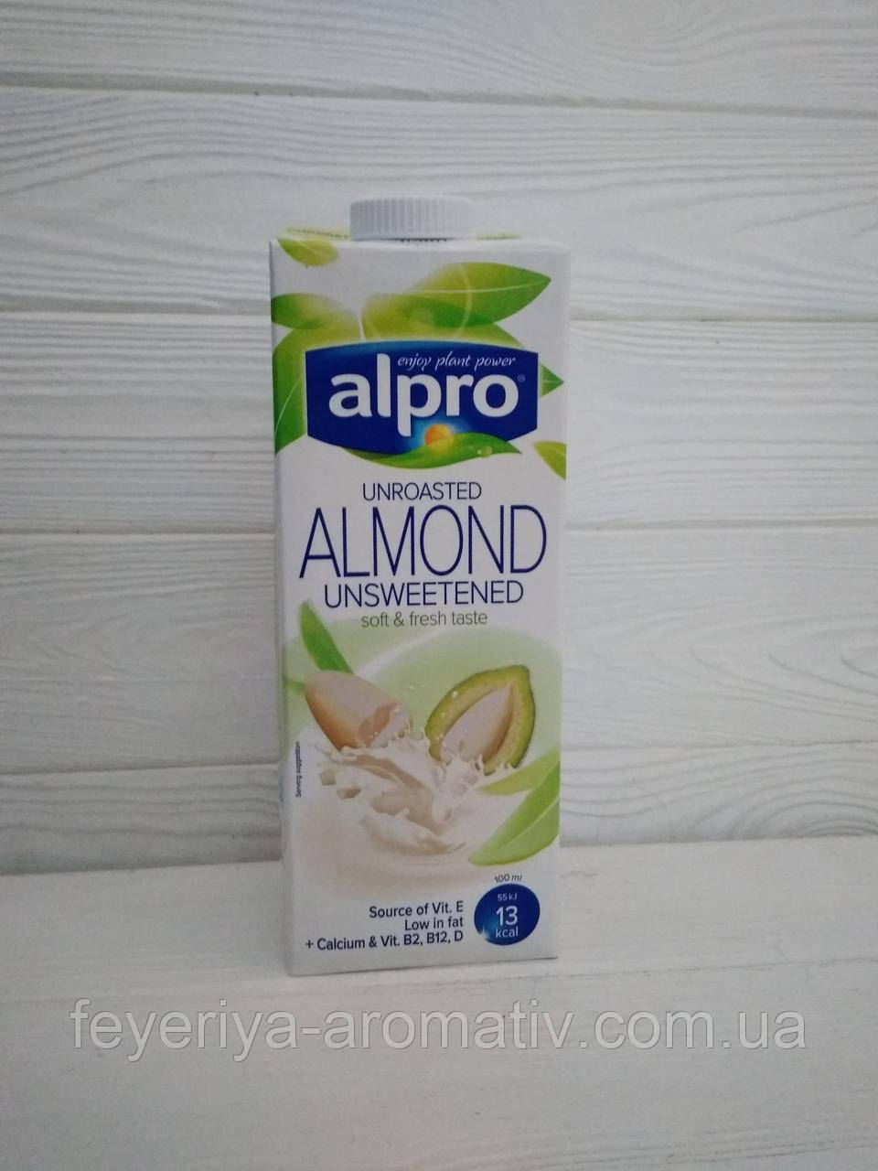 Миндальное молоко без сахара Alpro Almond unsweetened 1л (Бельгия ...