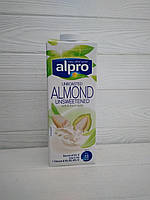 Мигдальне молоко без цукру Alpro Almond unsweetened 1л (Бельгія)