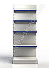Стелаж двосторонній 2350х950 мм, стелаж Рістел приставний прямий, торговий стелаж в магазин, стелаж з полицями, торговий стенд, фото 6