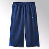 Бриджі спортивні чоловічі adidas Base 3S Pant 3/4 S21960 (сині, поліестер, з підкладкою, бренд адідас)