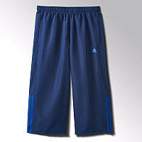 Бриджи спортивные мужские adidas Base 3S Pant 3/4 S21960 (синие, полиэстер, с подкладкой, бренд адидас)