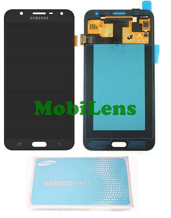 Samsung J701, J701F, Galaxy J7 Neo, Galaxy J7 Core Дисплей+тачскрин черный Original (AMOLED) *Service Pack, фото 1