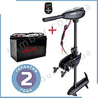 Лодковий електромотор для тролінгу Fisher 32 + акумулятор AGM 80Ah