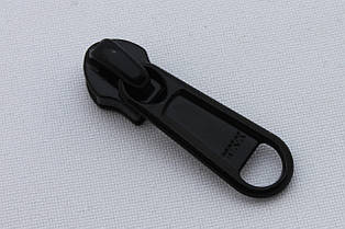Бігунок(собачка) для спіральної блискавки YKK № 5, колір - чорний, артикул СК 5122