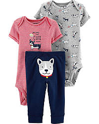 Комплект - 2 боді і штанці - Dog Веселі попки Картерс 12М (72-78 см, 9.3-11.1 кг)