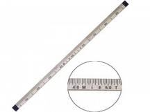 Дерев'яна двостороння лінійка 100 см