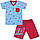 Літня дитяча піжама для хлопчика футболка GABBI з шортами Серф на зріст 98 червона (11598), фото 2