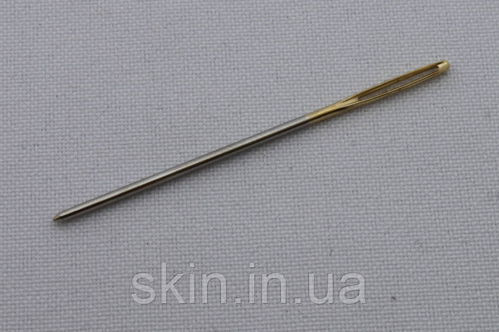 Голка для шкіри тупа, ширина вушка 1 мм , довжина 48 мм, артикул СК 6011, фото 2