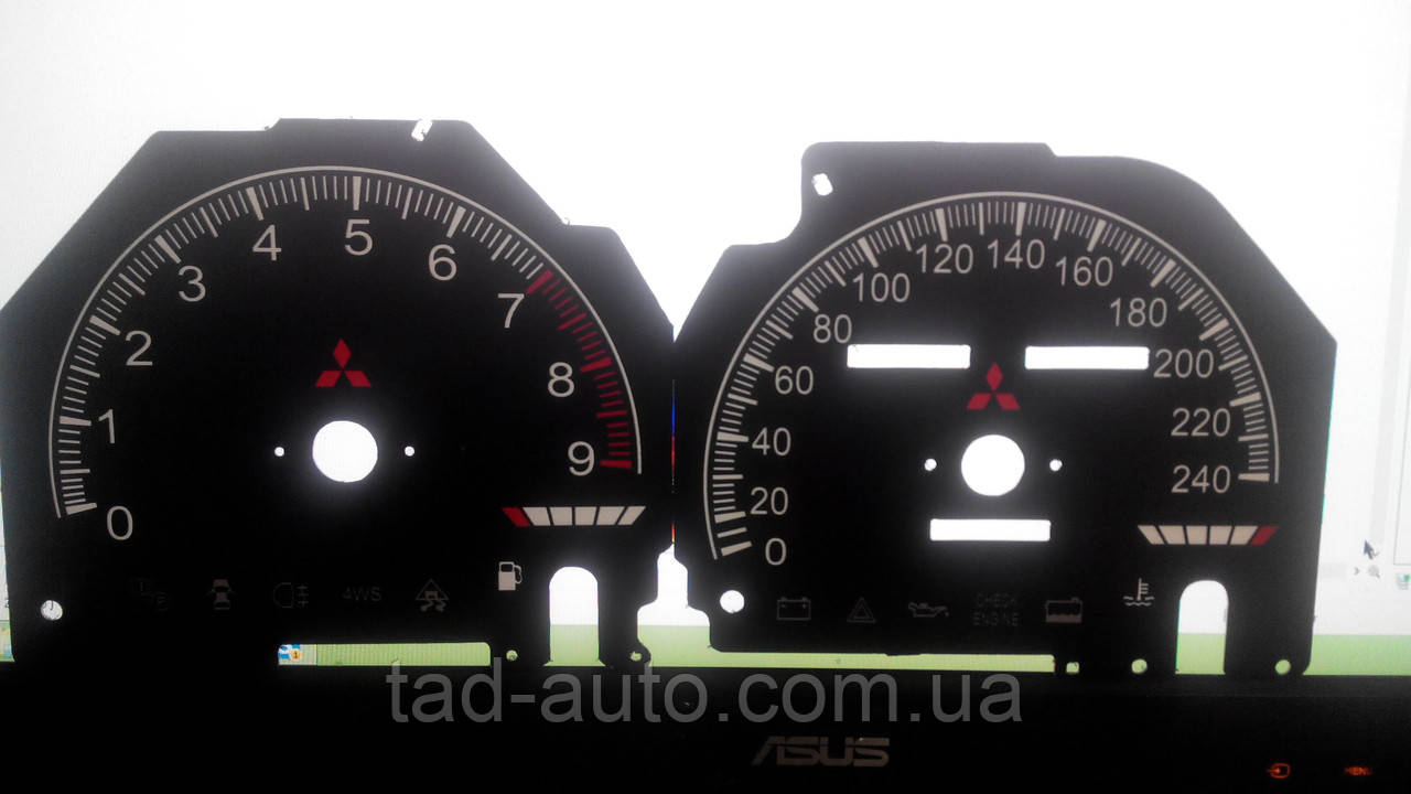 Шкалы приборов Mitsubishi Galant