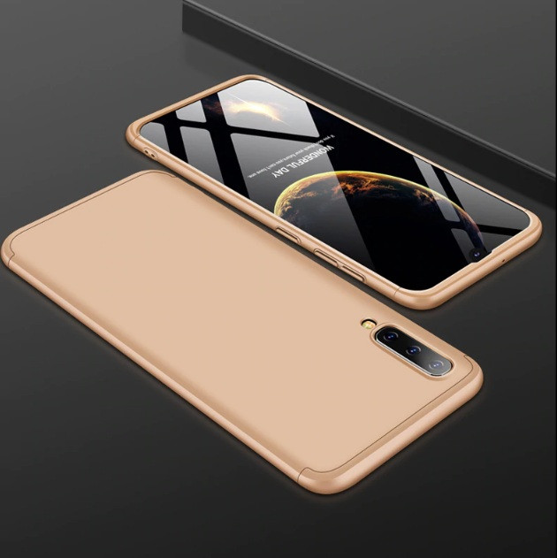 Чохол GKK для Samsung A50 золотий