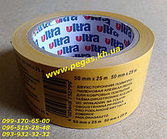 Скотч двосторонній на поліпропіленовій основі 25 м ULTRA