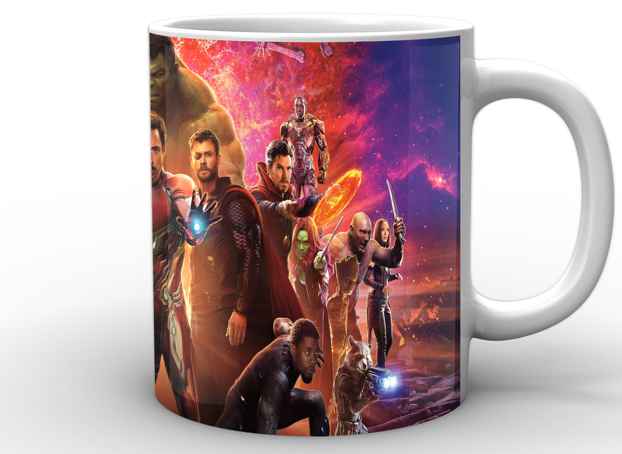 Кружка GeekLand біла Avengers Месники всі персонажі AG.02.018, фото 1