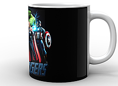 Кружка GeekLand біла Avengers Месники лого AG.02.034