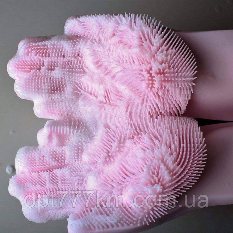 Силіконові рукавички для прибирання та миття посуду
