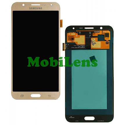 Samsung J700, J700H, Galaxy J7 (2015) Дисплей+тачскрин(модуль) золотистый (OLED), фото 1