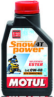 Масло моторное для снегоходов синтетическое MOTUL SNOWPOWER 4T SAE 0W40 (1L) 101230