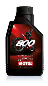 Масло моторне для мотоциклів синтетичне MOTUL 800 2T FACTORY LINE OFF ROAD (1L) 104038