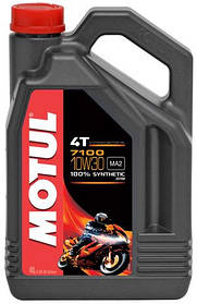 Масло моторне для мотоциклів синтетичне MOTUL 7100 4T SAE 10W30 (4L) 104090