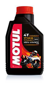 Масло моторне для мотоциклів синтетичне MOTUL 7100 4T SAE 10W40 (1L) 104091