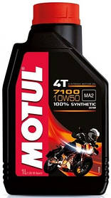 Масло моторне для мотоциклів синтетичне MOTUL 7100 4T SAE 10W50 (1L) 104097