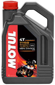 Масло моторне для мотоциклів синтетичне MOTUL 7100 4T SAE 10W50 (4L) 104098