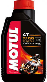 Масло моторне для мотоциклів синтетичне MOTUL 7100 4T SAE 10W60 (1L) 104100