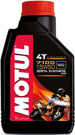 Масло моторне для мотоциклів синтетичне MOTUL 7100 4T SAE 15W50 (1L) 104298