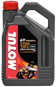 Масло моторне для мотоциклів синтетичне MOTUL 7100 4T SAE 15W50 (4L) 104299