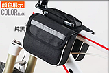 Велосипедна сумка з боками на раму з відділенням для телефону, фото 2