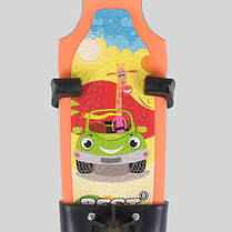 Самокат триколісний Best Scooter 5в1 L-16670 Помаранчевий. Підсвічування платформи і коліс., фото 3
