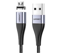 Кабель зарядный Ugreen Micro USB 5V2.4A магнитный 1М (ED023)