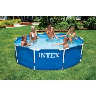 Басейн каркасний Intex Metal Frame Pool 28205 круглий 2.44 x 0.51 м