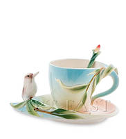 Порцелянова чайна пара Зимородок Кукабара (Pavone) FM- 77/2, фото 2