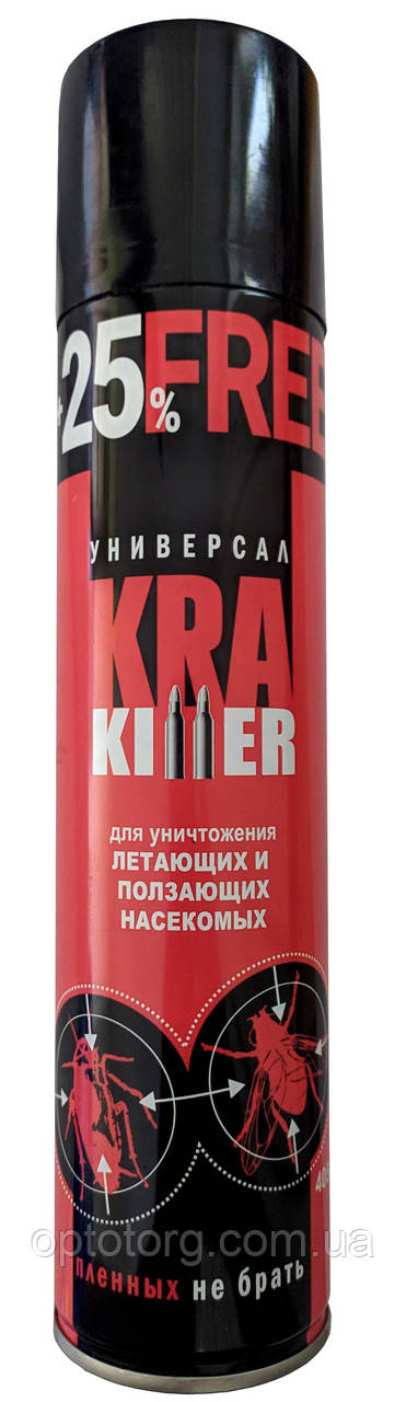 Аерозоль Kra Killer для знищення комах 405 см, що літають і повзають