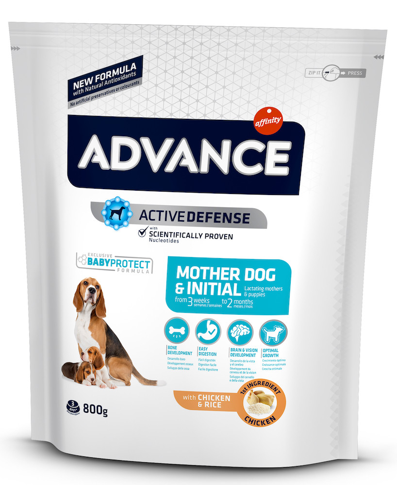 Сухий корм ADVANCE Mother Dog & Initial 800 г для вагітних, собак що годують і цуценят всіх порід