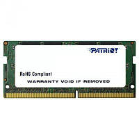 Память SO-DIMM 4Gb, DDR4, 2400 MHz, Patriot, 1.2V, CL16 (PSD44G240081S) (код 665193)