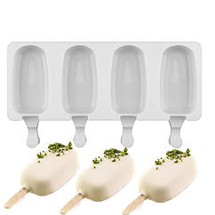 Силіконова форма для євродесертів Ескімо, морозива, 7 см
